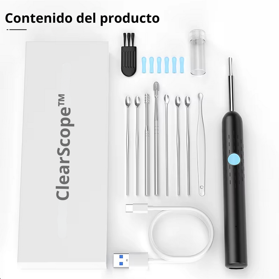 ClearScope™ – Limpieza profunda de oidos con visión HD