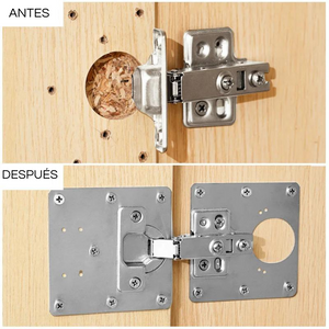 Placa de reparación de bisagras - Repara tus puertas fácilmente